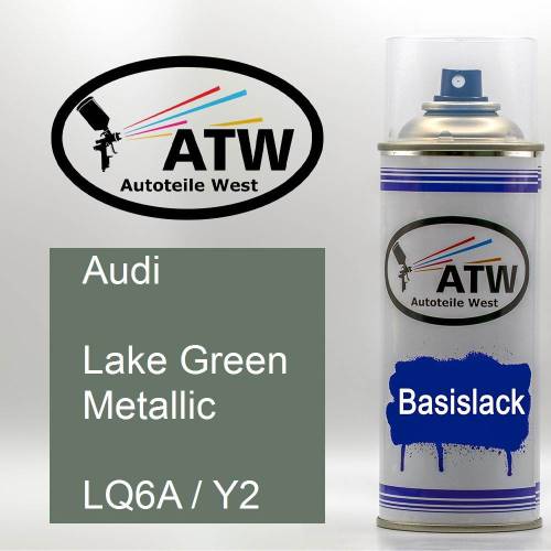 Audi, Lake Green Metallic, LQ6A / Y2: 400ml Sprühdose, von ATW Autoteile West.